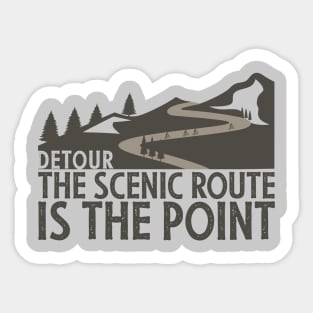 Detour Sticker